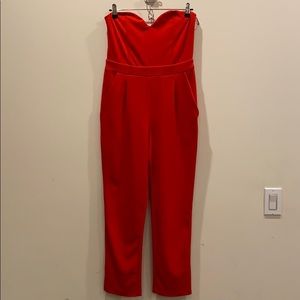 Express red romper